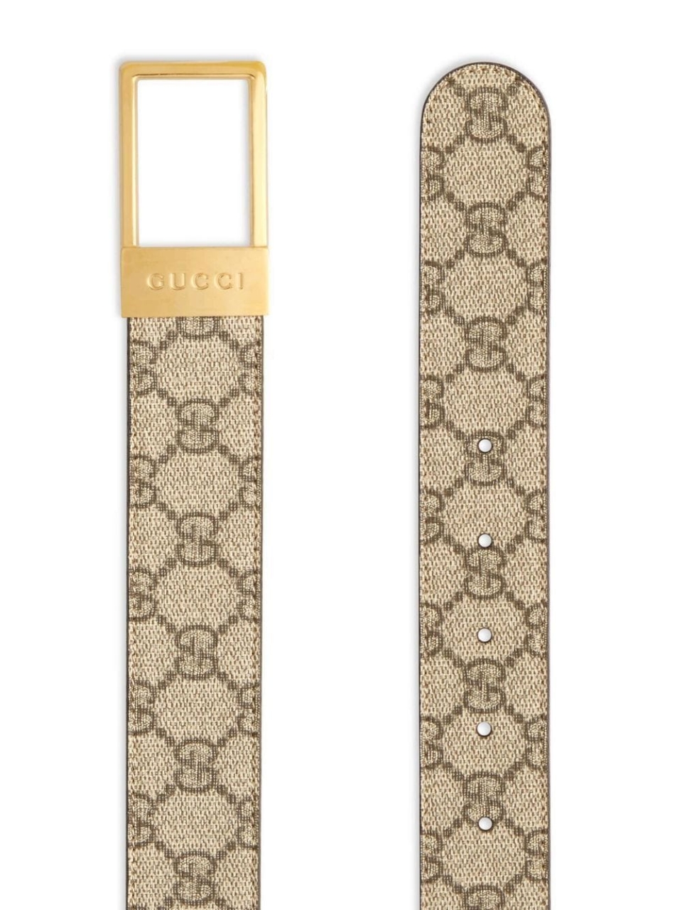Ремень Gucci GG с прямоугольной пряжкой